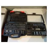 Lot of 2 Incomplete Screwdriver Bit Sets in Cases