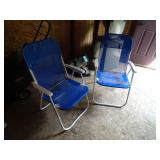 Pair of Folding Beach Lawn Chairs