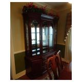 Bernhardt 3 Shelf Lighted China Cabinet 81"H x