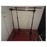 Lot of 2 Apparel Hanging Racks on Wheels