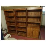 Lot of 3 Shelving Units 28.5"x71"x16" - In