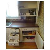Contents of Kitchen Cupboards - Excludes island