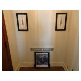 Lot of 3 Framed Art Pieces By Front Door