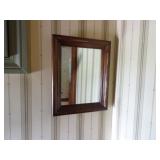 20"x16" Wood Framed Hanging Wall Mirror