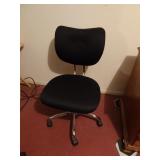 Rolling Swivel Padded Black Office Chair