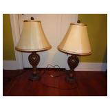 Pair of Matching Exquisite Table Lamps with