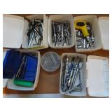 Large Lot of Misc Drill Bits Allen Wrenches &