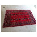 Vintage Bokhara Oriental Rug 76" x 47"