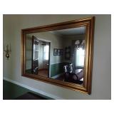 48" x 34" Gold Painted Frame Wall Mirror
