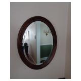 28" x 21" Oval Wall Mirror