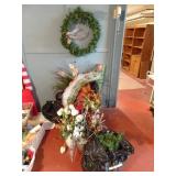 Large Lot of Christmas Related Faux Foliage &