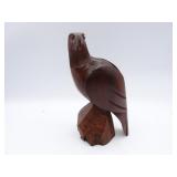 7" Tall Wood Bald Eagle Statue