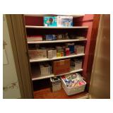 Contents of Closet - Light Bulbs First Aid &