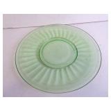 Large Antique Uranium Glass Plate 11.5"
