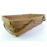Longaberger Wood Woven Basket 12"x18"x4.5"