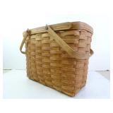 Longaberger Wood Woven Basket 16"x9"x11"