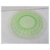 Antique Uranium Glass Plate  8.5"