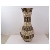 19.5" Woven Wicker Decorative Vase