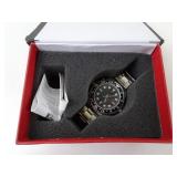 Quartz Movement Divers Style Mens Watch in Case