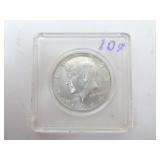 1964-D 90% Silver Kennedy Half Dollar Coin in