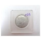 1964-D 90% Silver Kennedy Half Dollar Coin in
