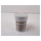 Tube of 20ct. U.S. 40% Silver Kennedy Half