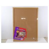 New Cork Bulletin Board 23" x 17"