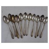 Lot of 11 Sterling Silver Baby Spoons