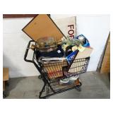 Cart of Forfeit/Unsold Items From Previous