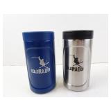 Lot of 2 Chillmeister ColoraDO Metal Can Coozies