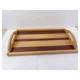 Two-Tone Wood Tea Tray 19" x 11"