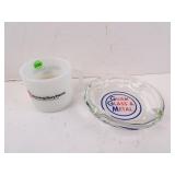 Lot of 2 Advertisement Glass Items - Guam Glass &
