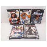 Lot of 5 Nintendo GameCube Games - Xmen Sims