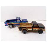 Lot of 2 Tonka Pressed Steel Pickup Truck Toys