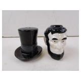 Abraham Lincoln Top Hat Salt & Pepper Shakers