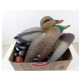 Lot of Plastic Duck Decoys & Related