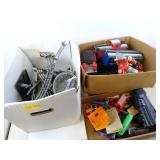 Large Lot of Train Related Items - Track Cars