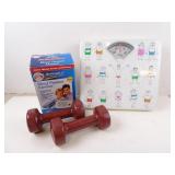 Lot of Personal Health Items - Scale Hand Weights