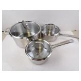 Set of Sure La Table Stainless Steel Cookware