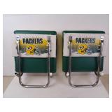 Lot of 2 Green Bay Packers Vinyl Bleacher Seats
