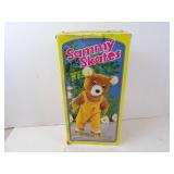 Vintage Sammy Skates Battery Operated Toy Bear in
