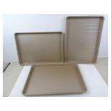 Lot of 3 OXO 13" x 18" Baking Trays