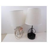 Lot of 2 Small Table Lamps