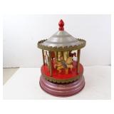 Vintage Wal-Feld Musical Carousel Carnival Toy -