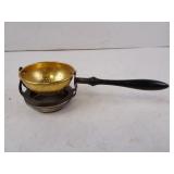 Victorian Era Gold Plated Tea Strainer with Drip