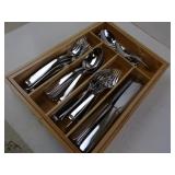 Oneida 35pc Stainess Flatware Set w/ Organizer