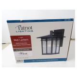 New Patriot Lighting 1-Light Black Wall Lantern