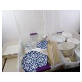 Large Lot of Dishware & Related in Totes