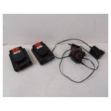 Lot of 2 Black & Decker 20v Batteries with