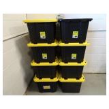 Lot of 8 Performax Storage Totes with Lids - One